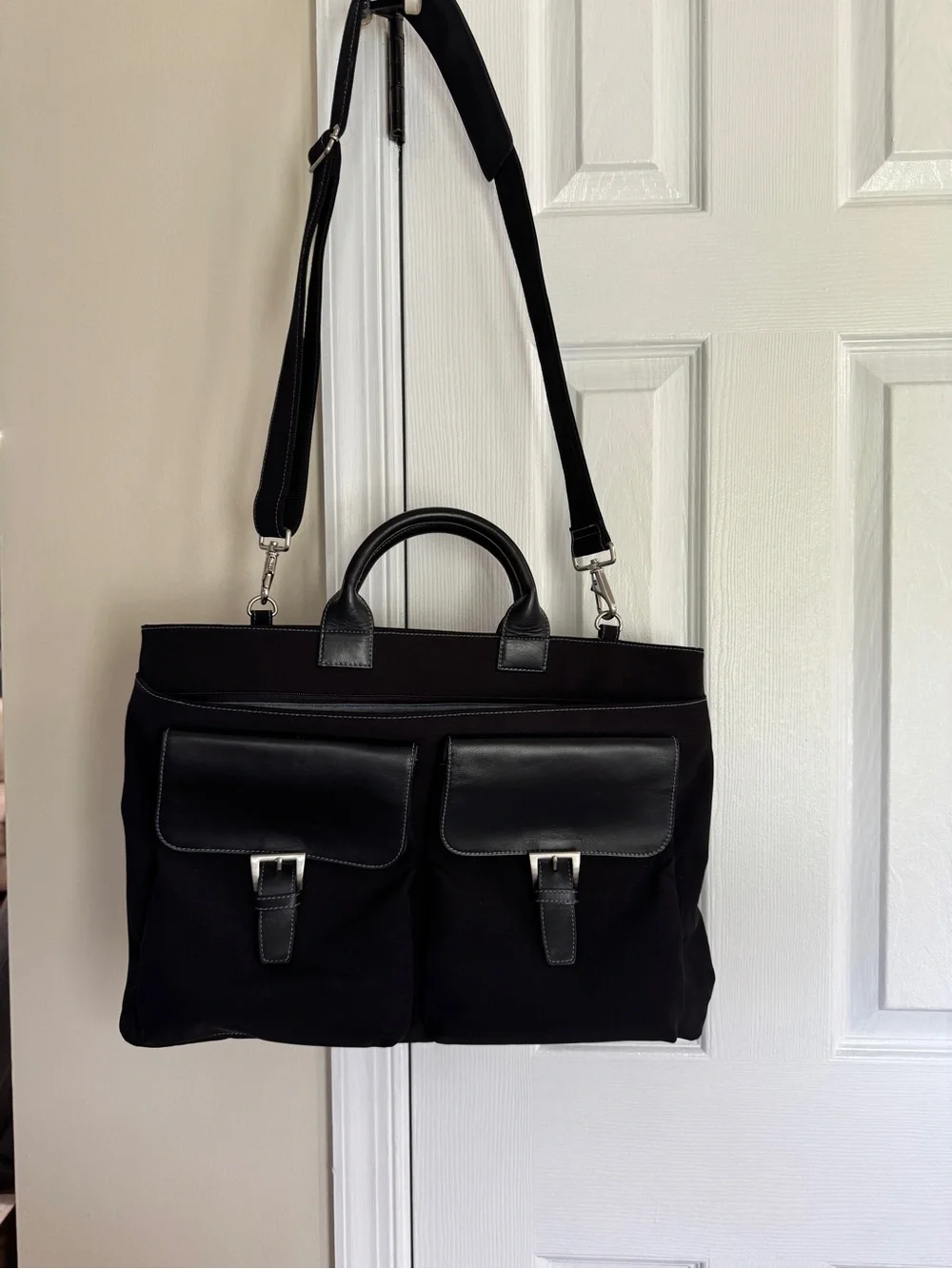 Hobo International Large Messenger Crossbody Black Tote Excellent